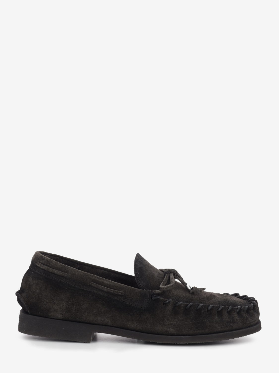 Mocassino da barca in suede marrone