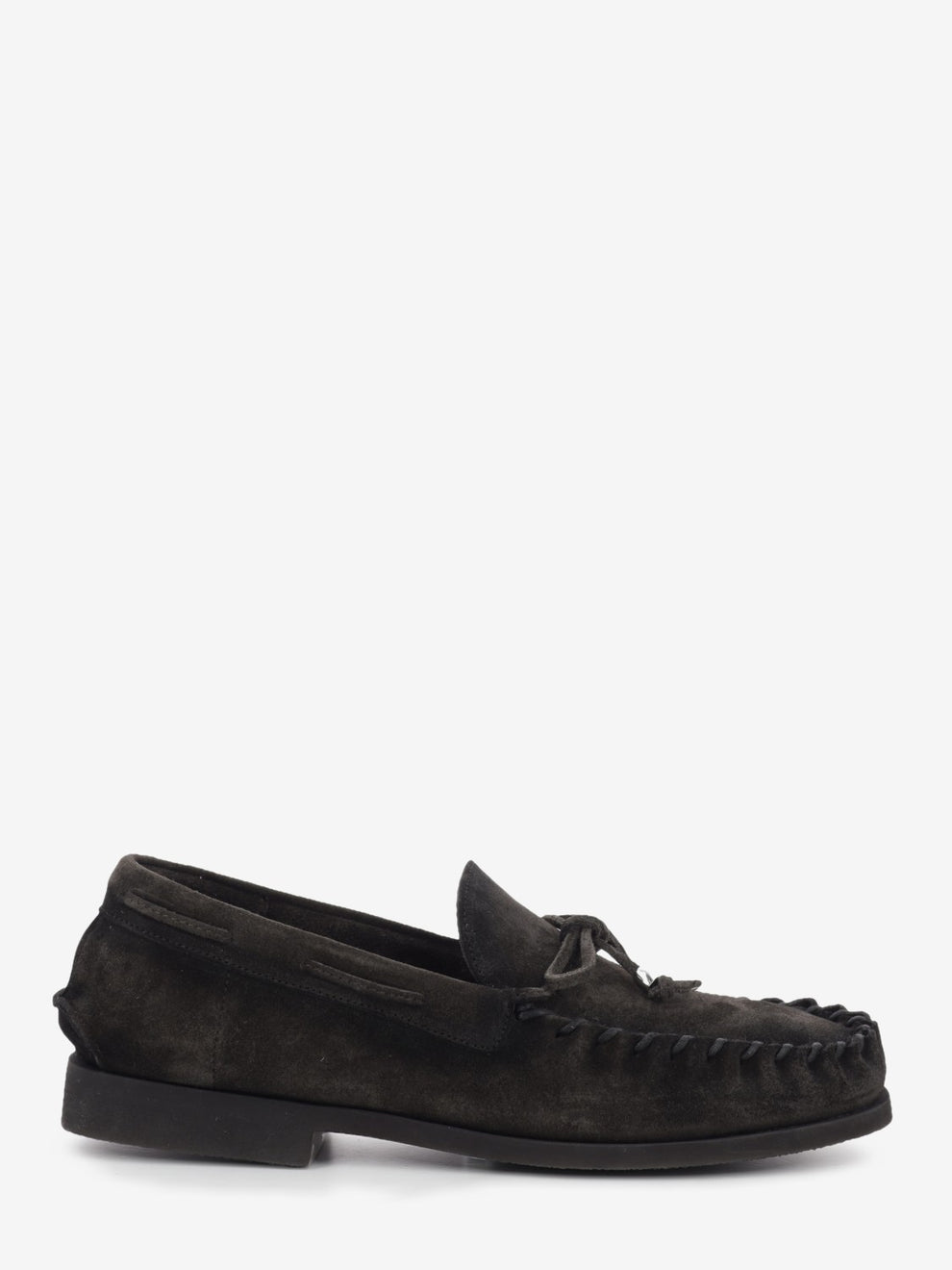 Mocassino da barca in suede marrone