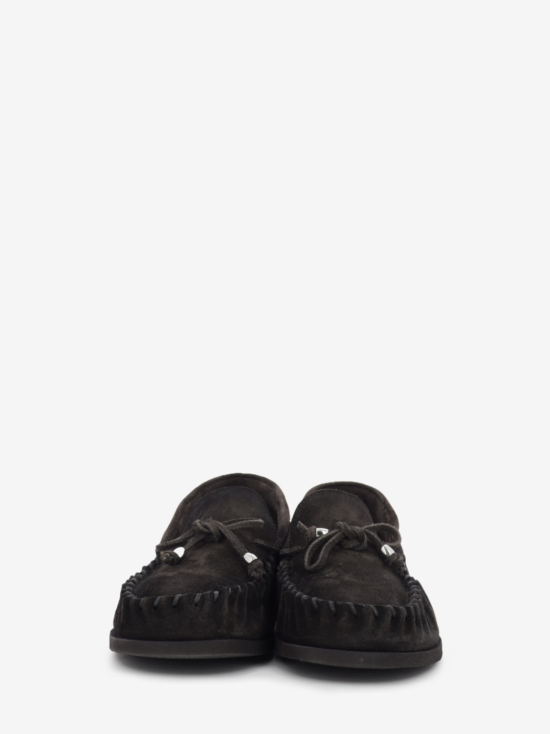 Mocassino da barca in suede marrone