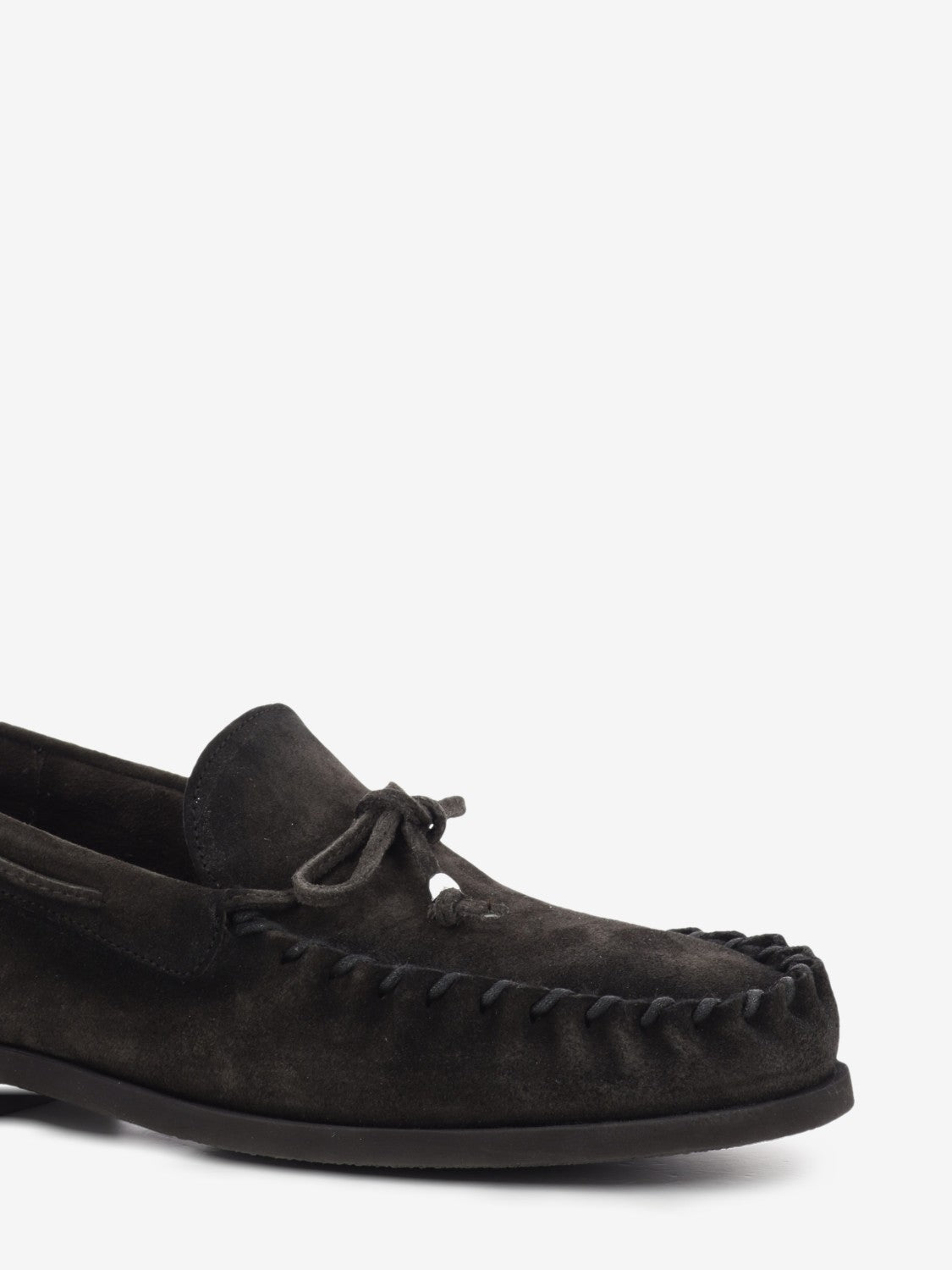 Mocassino da barca in suede marrone