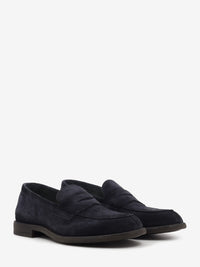 Mocassino in suede Fuji blu