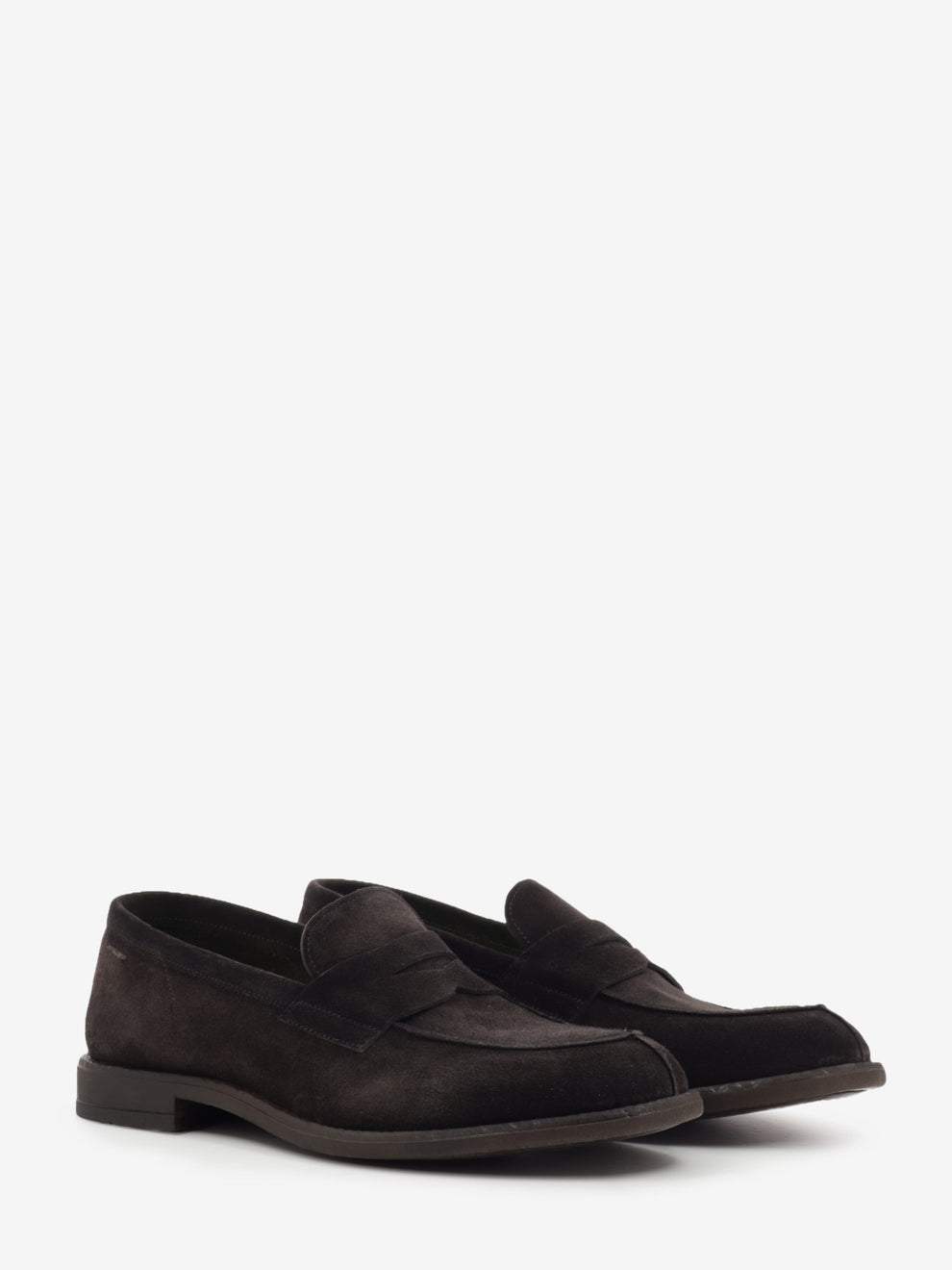 Fuji dark brown suede loafer