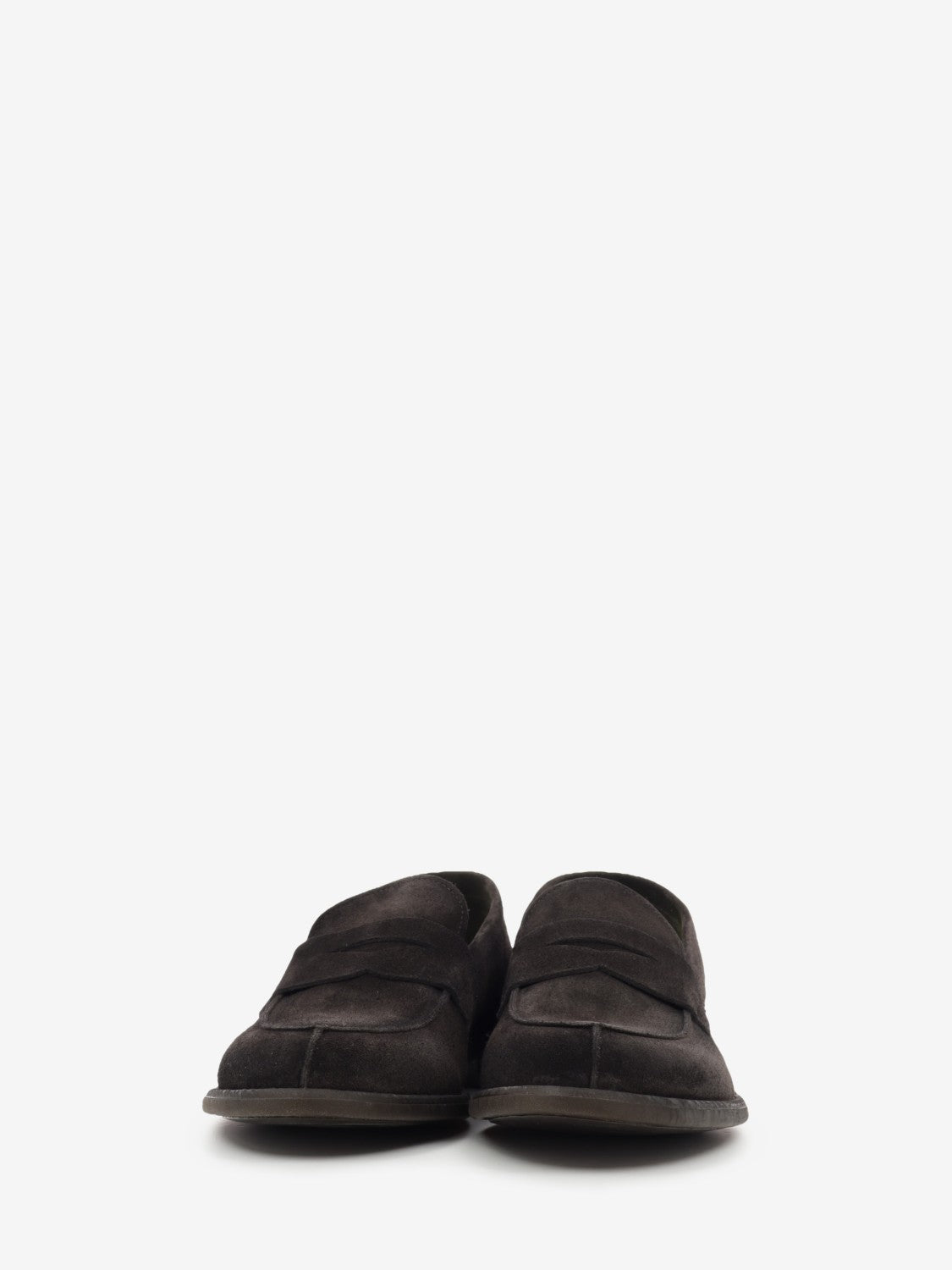 Fuji dark brown suede loafer