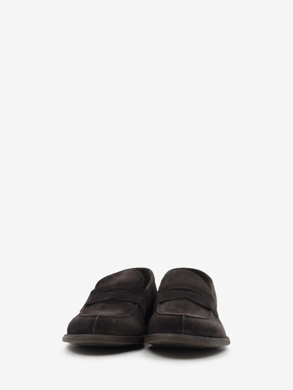 Fuji dark brown suede loafer