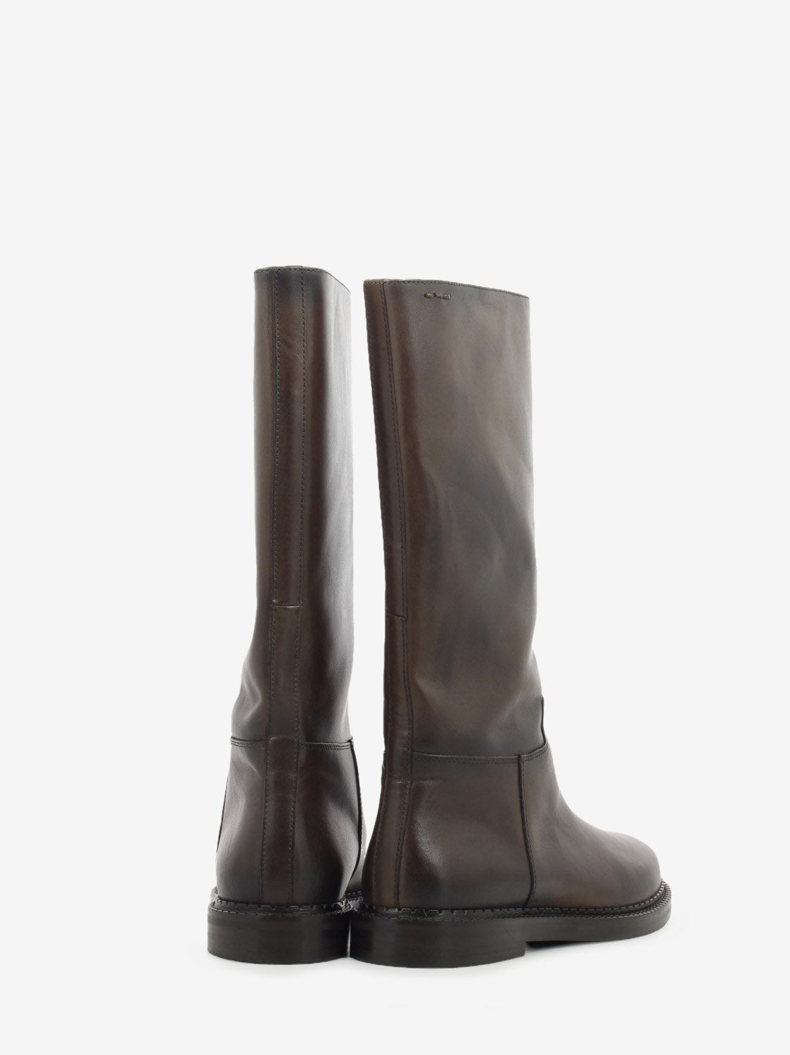 Tobacco leather casual boot