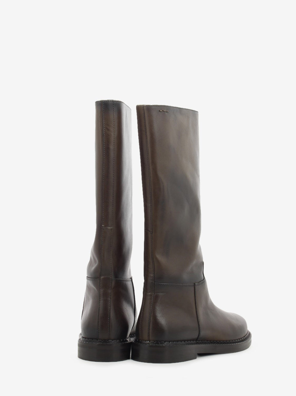 Tobacco leather casual boot