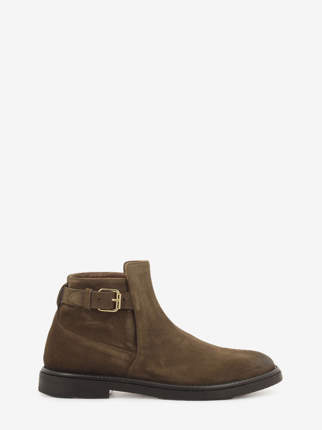 Dark brown casual ankle boot