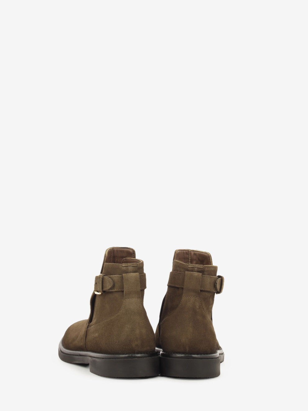 Dark brown casual ankle boot