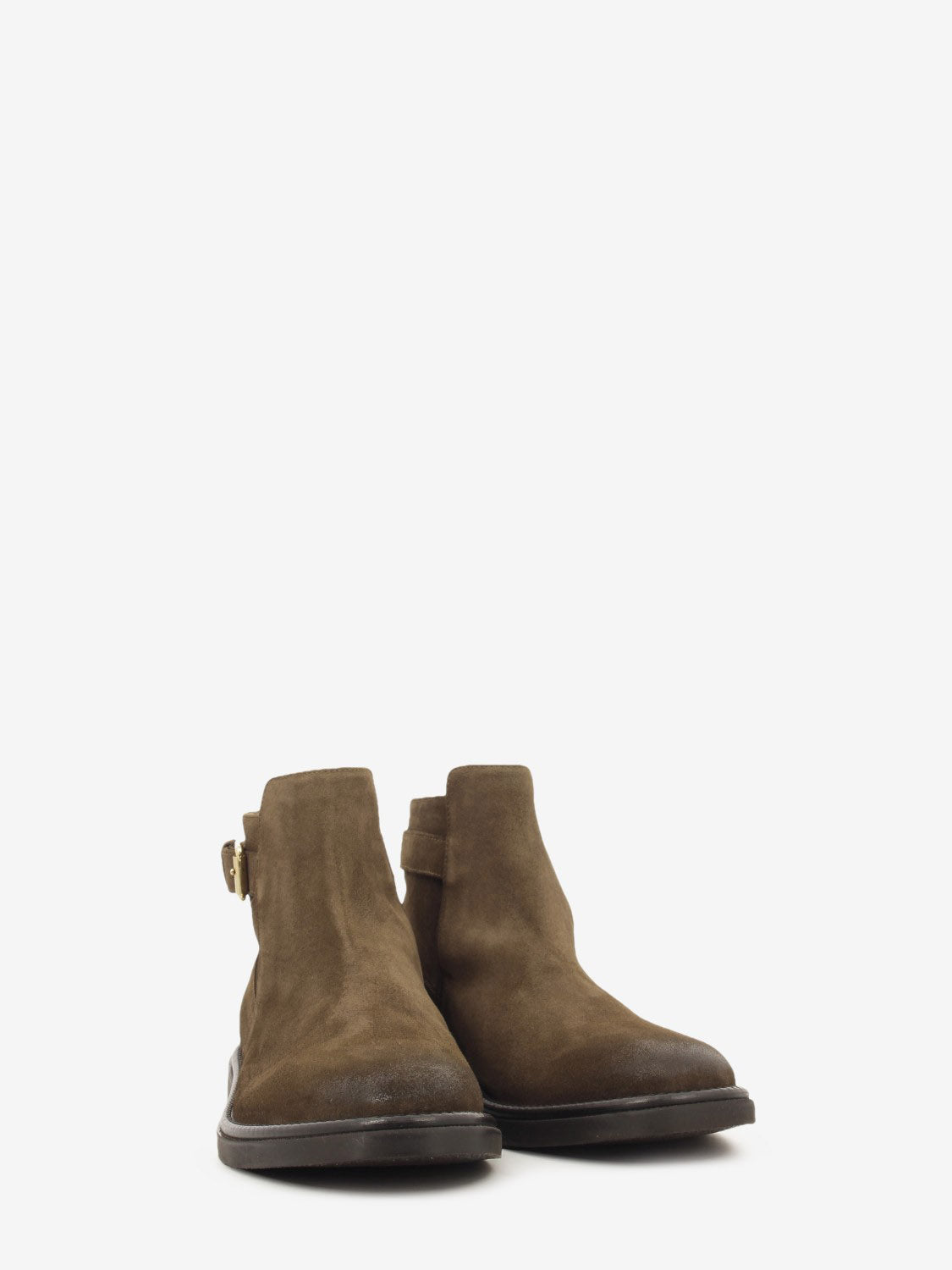 Dark brown casual ankle boot