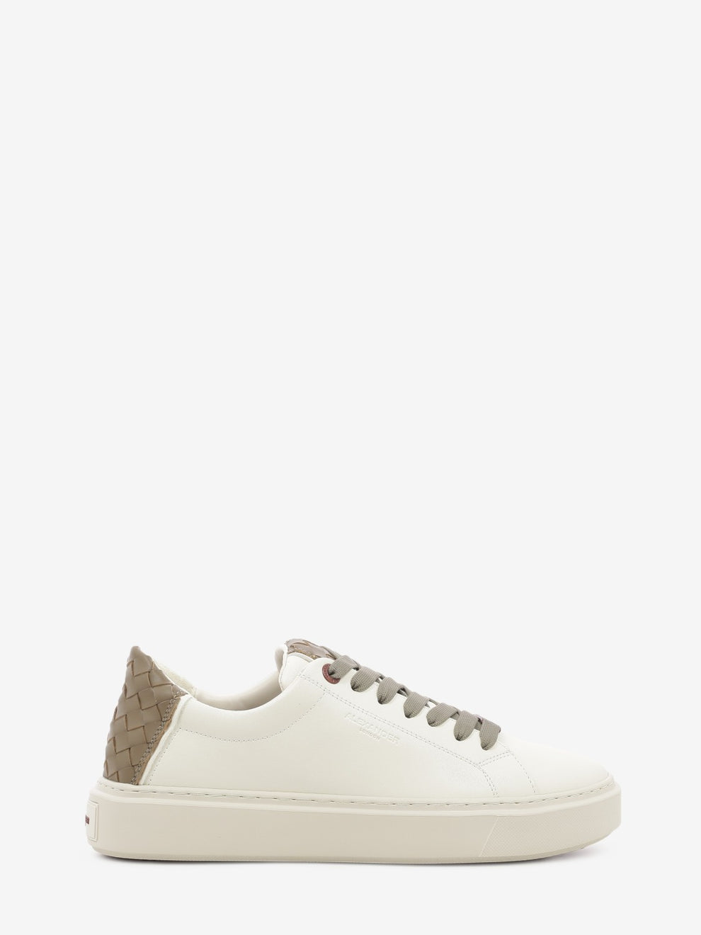 Sneaker London total white / brown