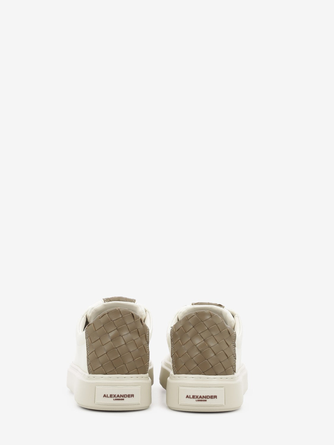 Sneaker London total white / brown