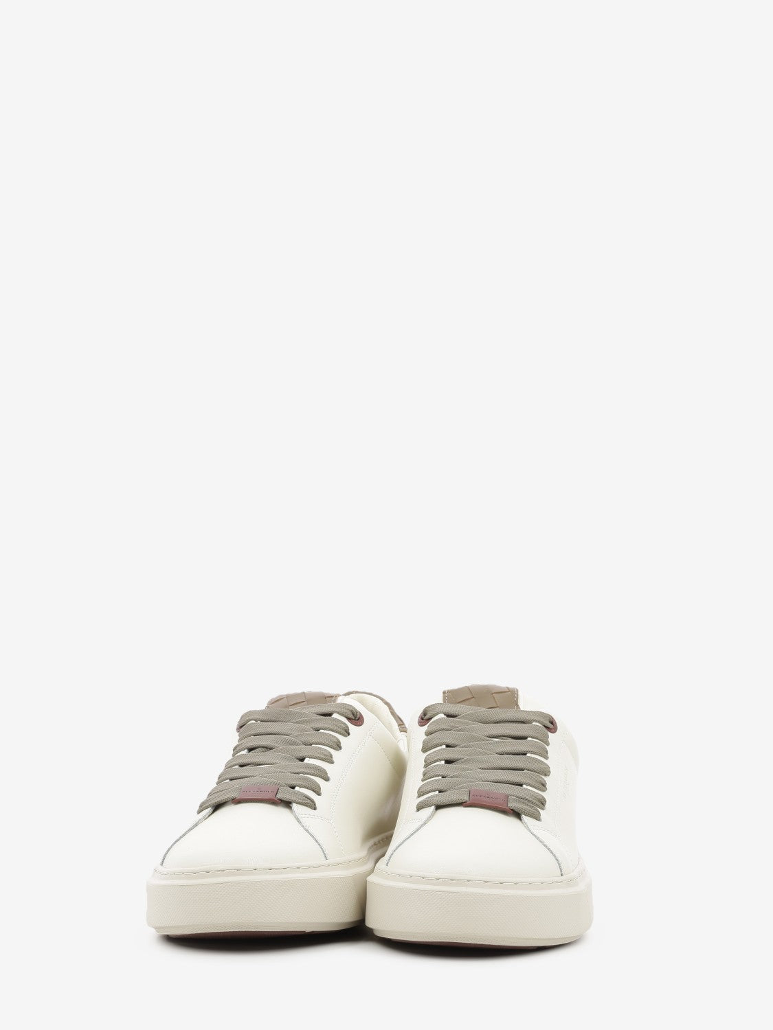 Sneaker London total white / brown