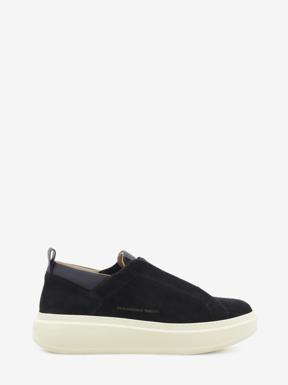 Wembley blue suede slip-ons