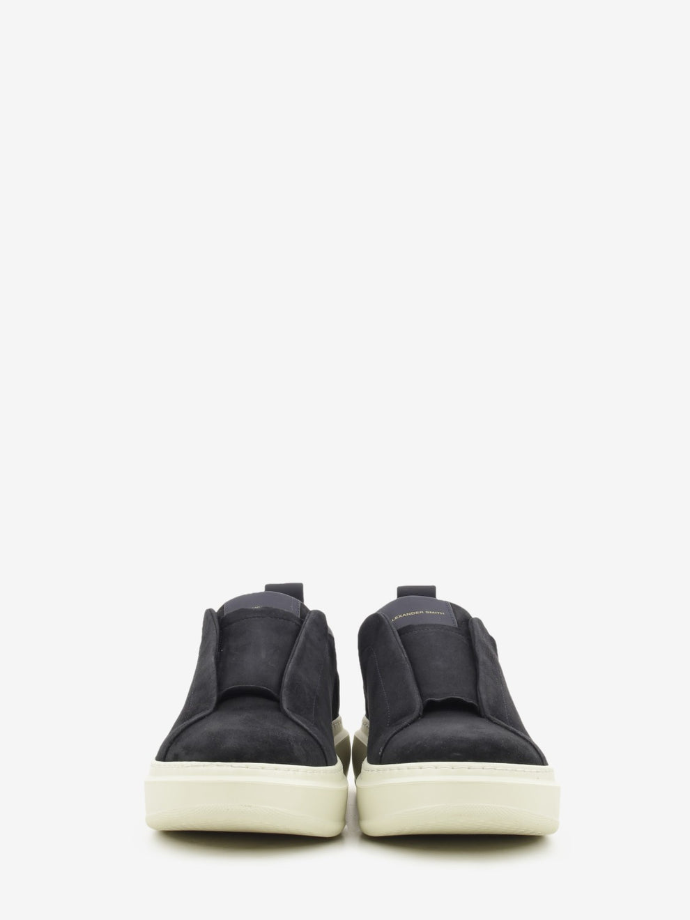 Wembley blue suede slip-ons