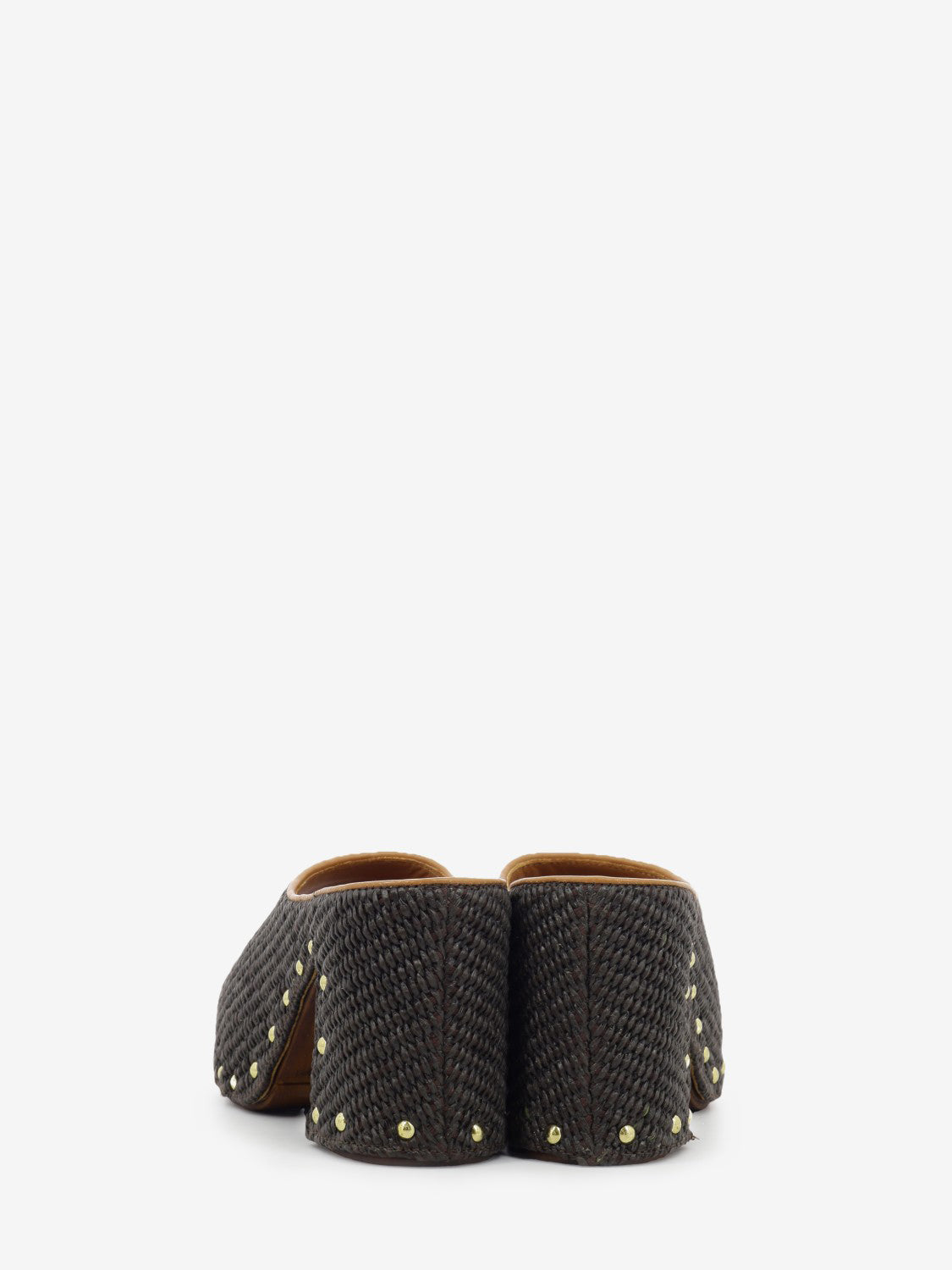 Amelia brown raffia clog