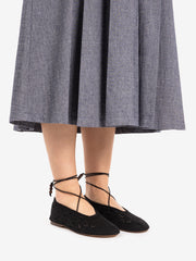 ALOHAS - Ballerine Rosemary crochet black