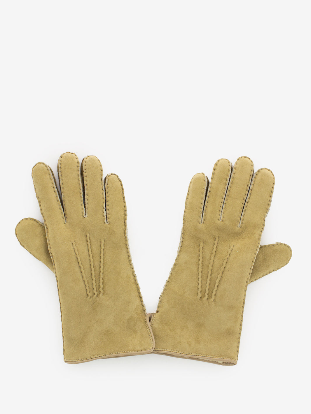 Vanilla sheepskin gloves