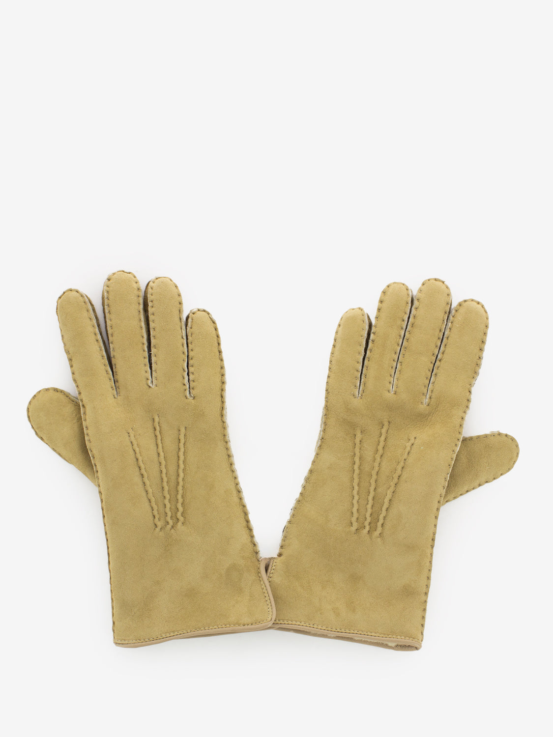 Vanilla sheepskin gloves