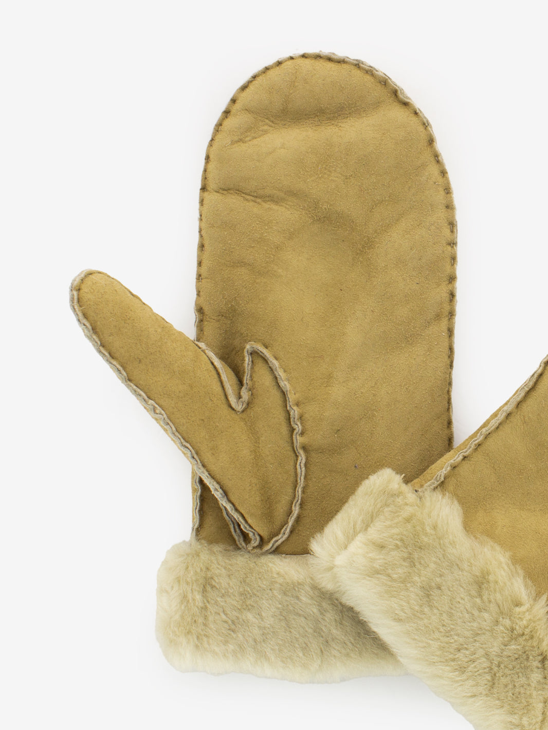 Vanilla sheepskin mitten