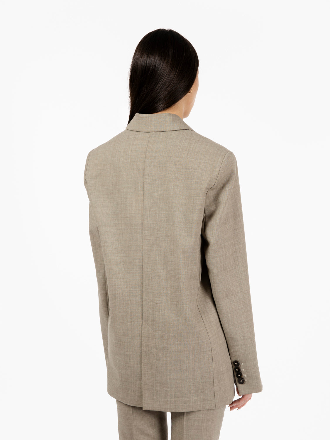 Blazer light raw wool costruit salvia