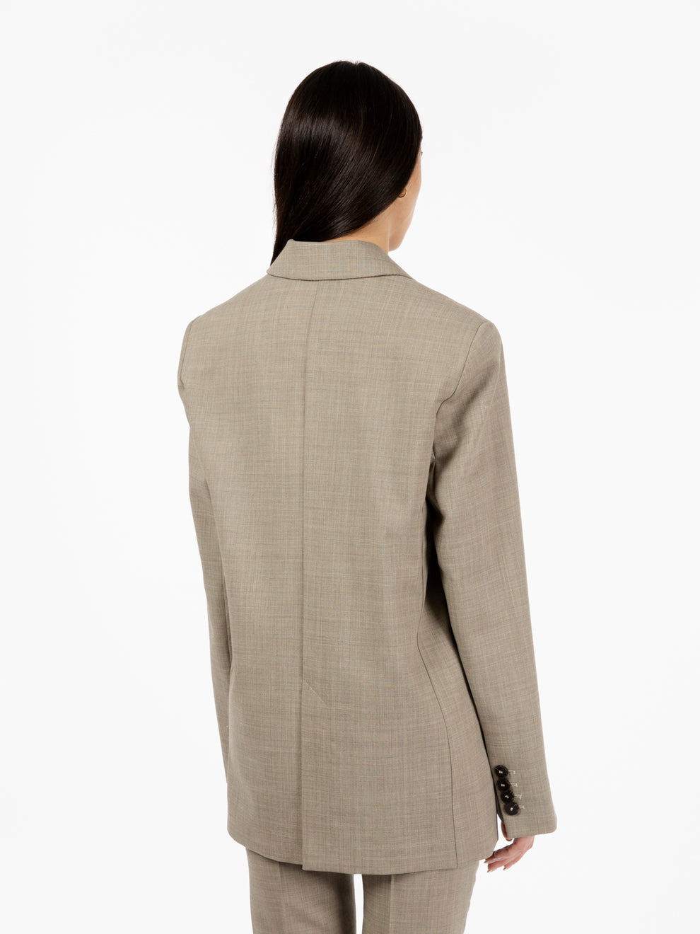 Blazer light raw wool costruit salvia