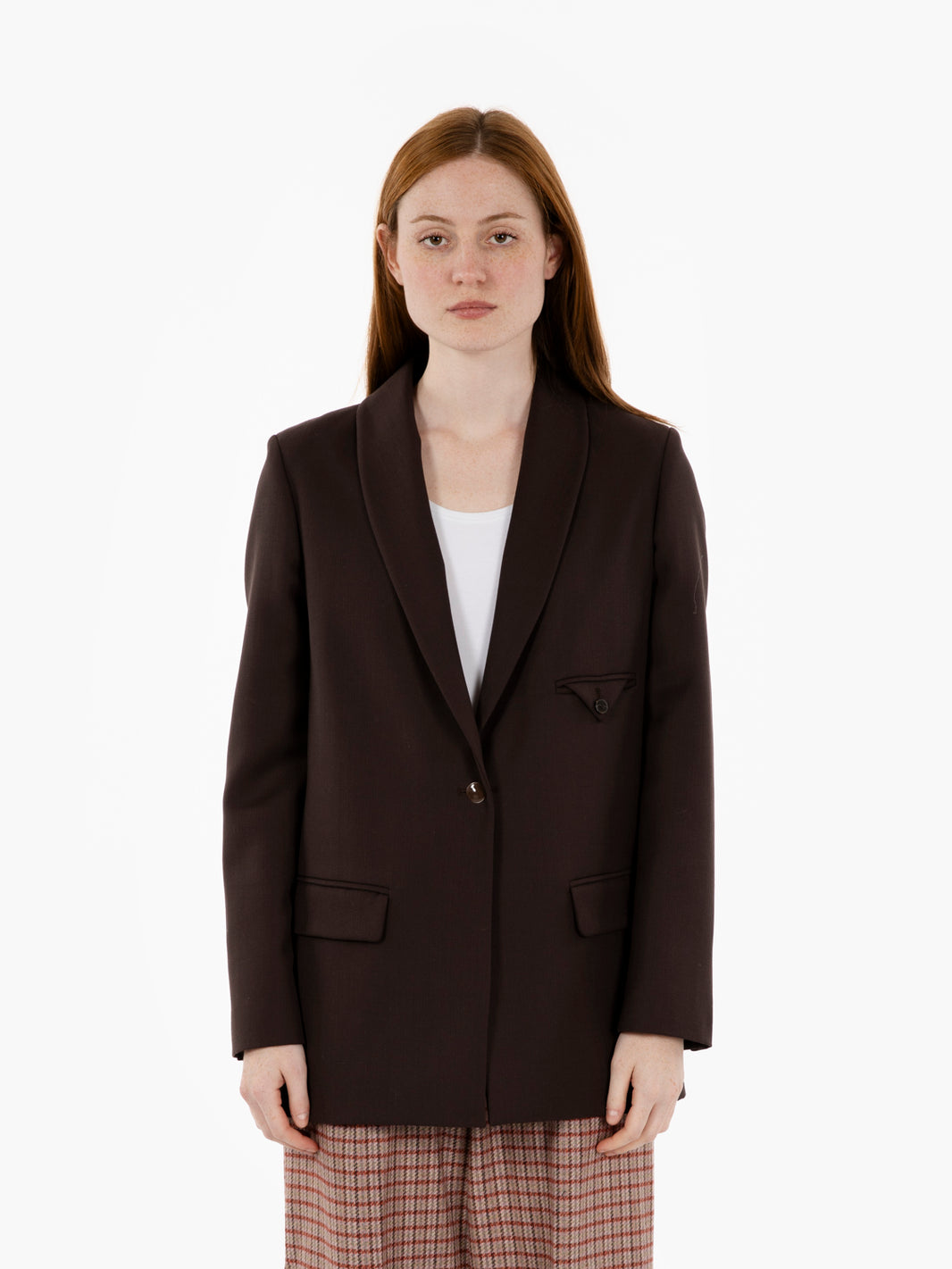 Blazer monopetto choco