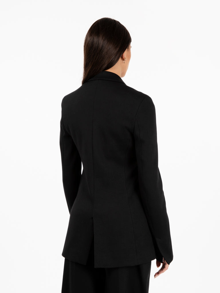 ALYSI - Blazer super stretch monopetto nero