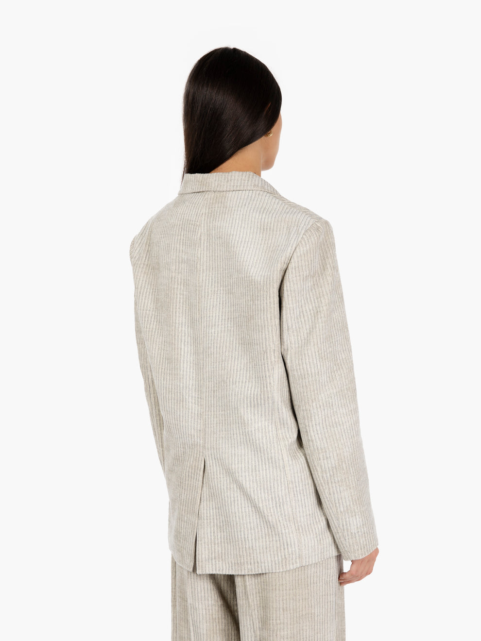 Blazer velvet stripes perla