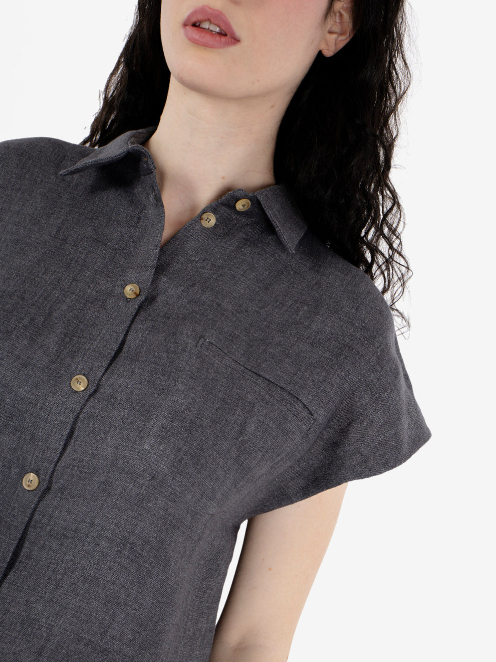 LIQUORICE CROPPED SHIRT 116291_LQ