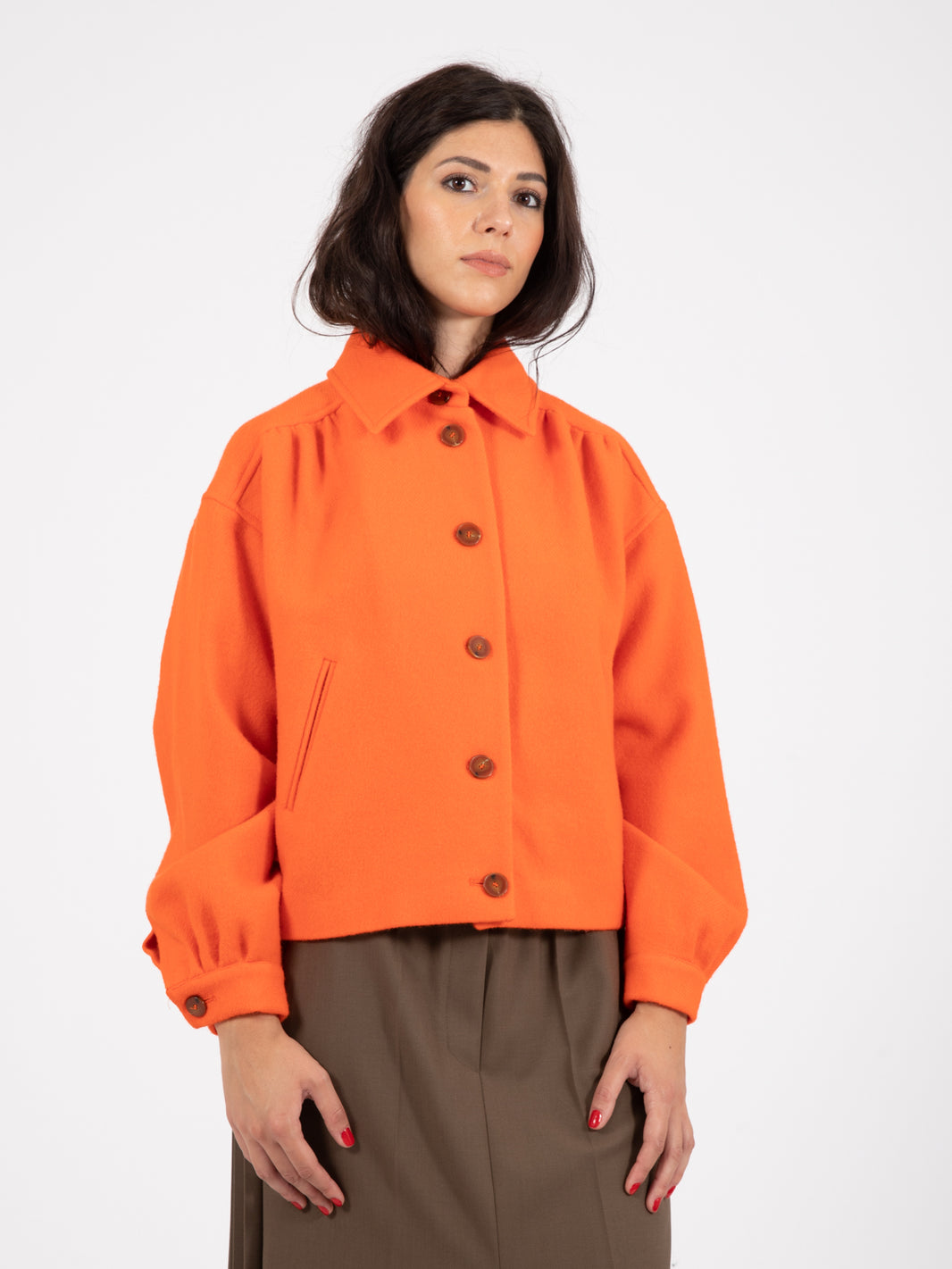 Cappotto traditional bomb orange