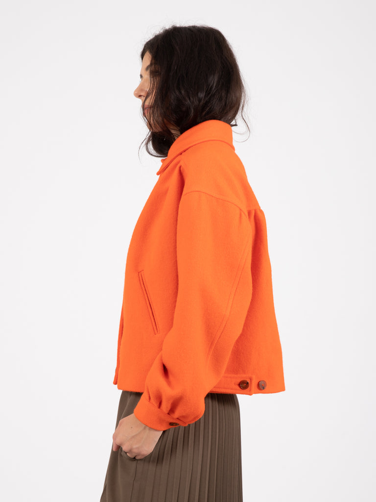 ALYSI - Cappotto traditional bomb orange