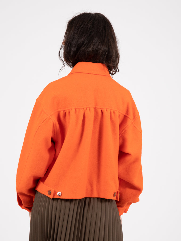 ALYSI - Cappotto traditional bomb orange