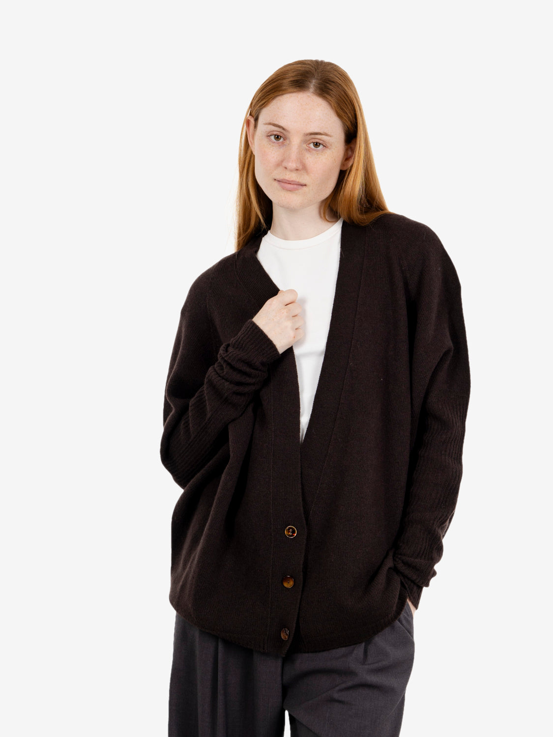 CARDIGAN CASHMERE COCOA 266432_COCOA