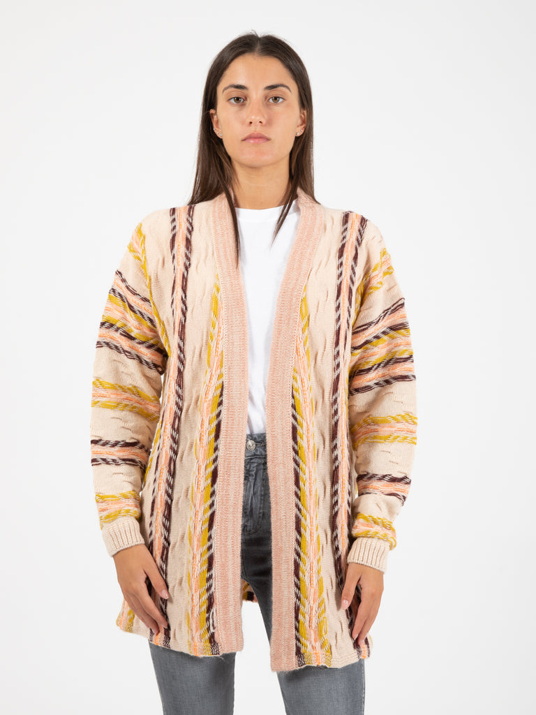 ALYSI - Cardigan stripes multicolor