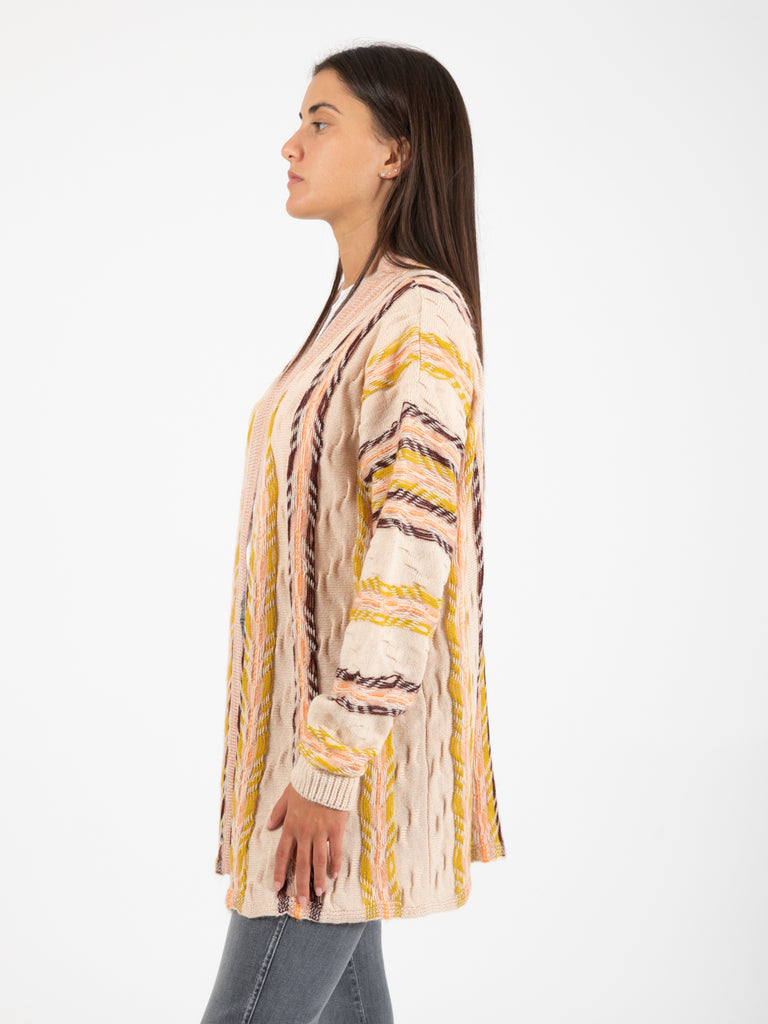 ALYSI - Cardigan stripes multicolor