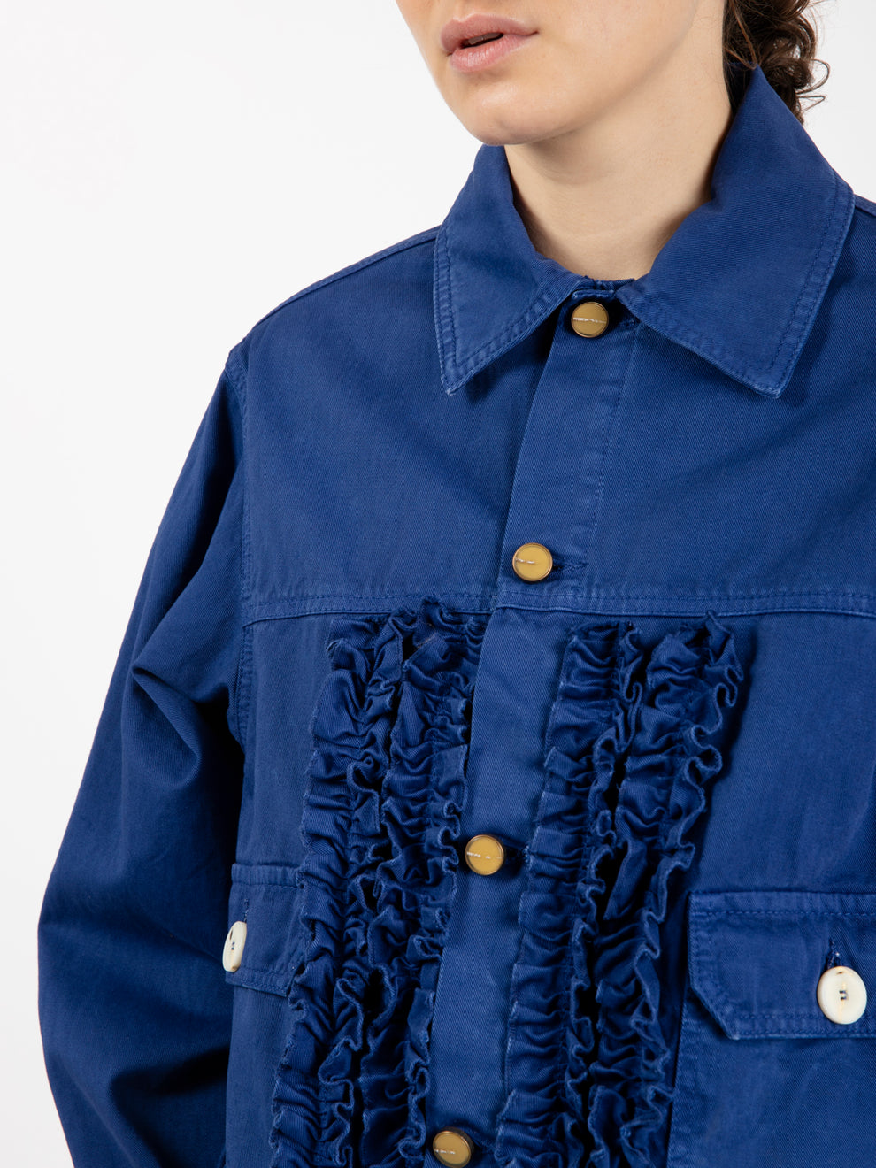 Giacca sporty gabardin inchiostro