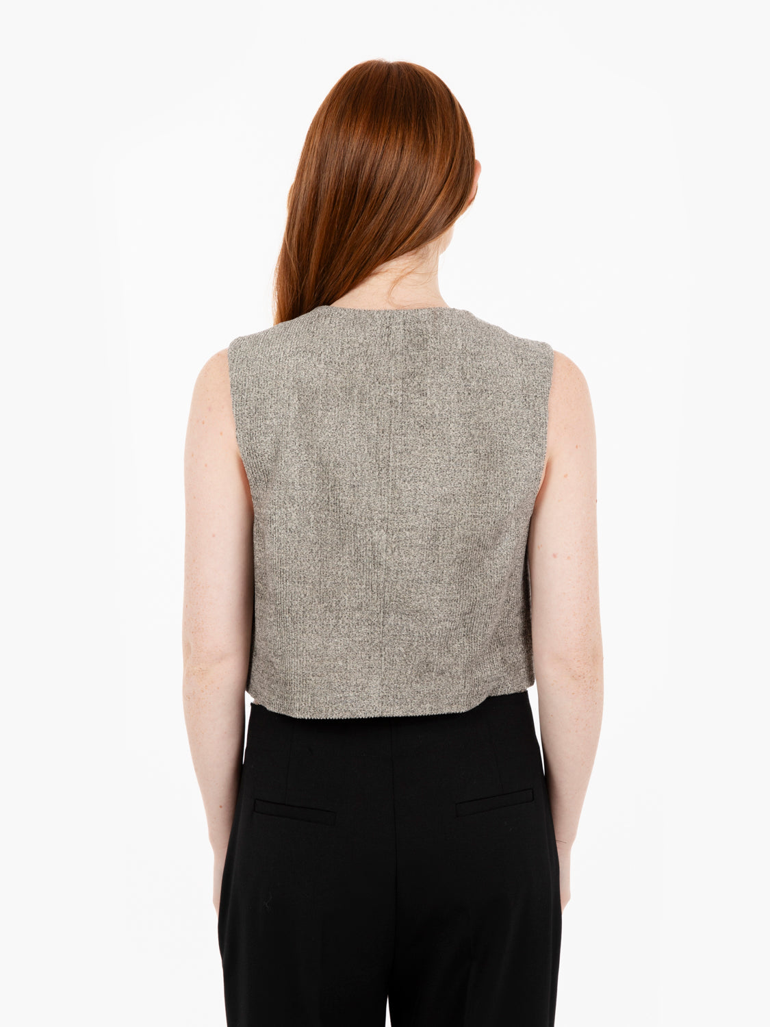 Gilet melange velvet caffè