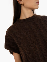 Super mohair choco vest