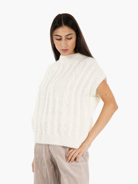 Super mohair milk vest
