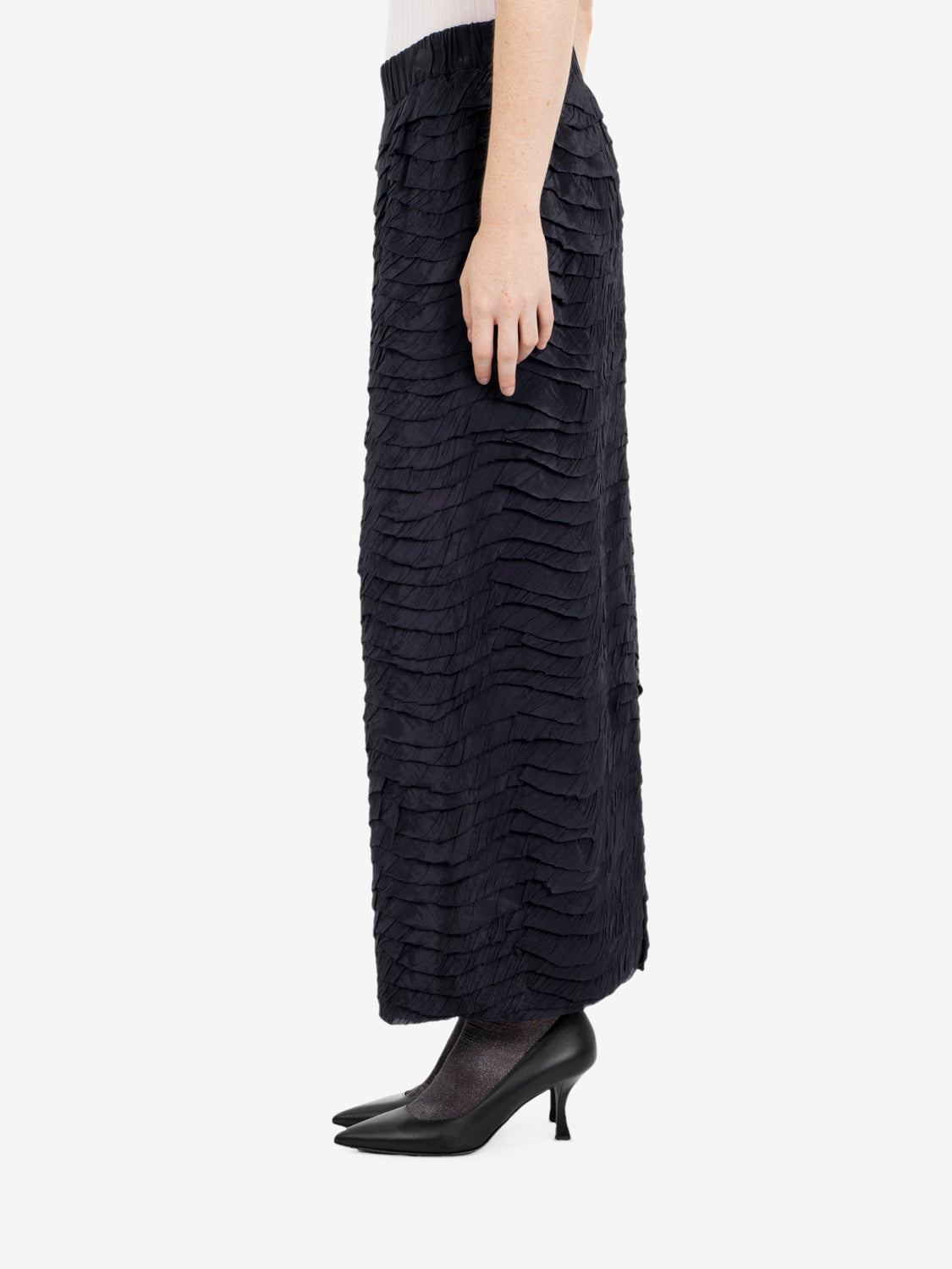 Long ruffled night skirt