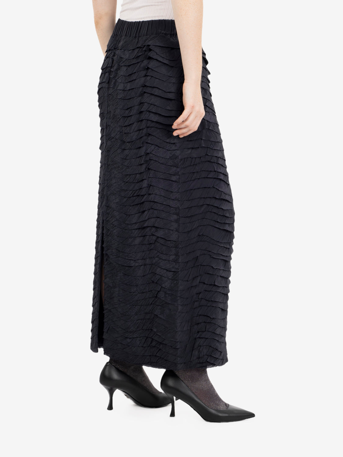 Long ruffled night skirt