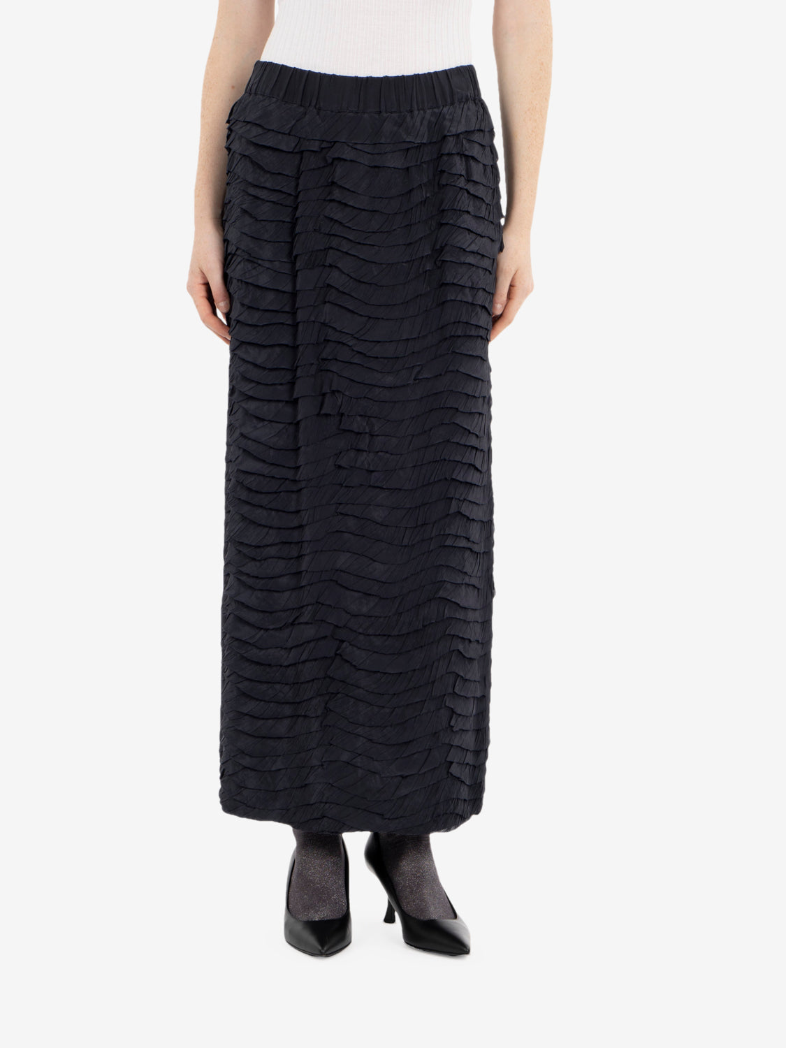 Long ruffled night skirt