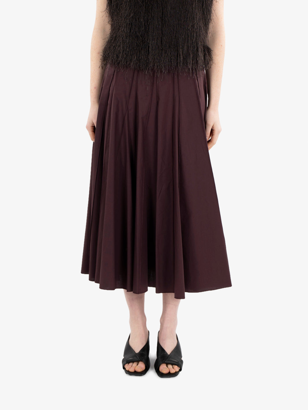 Gonna midi svasata a ruota uva