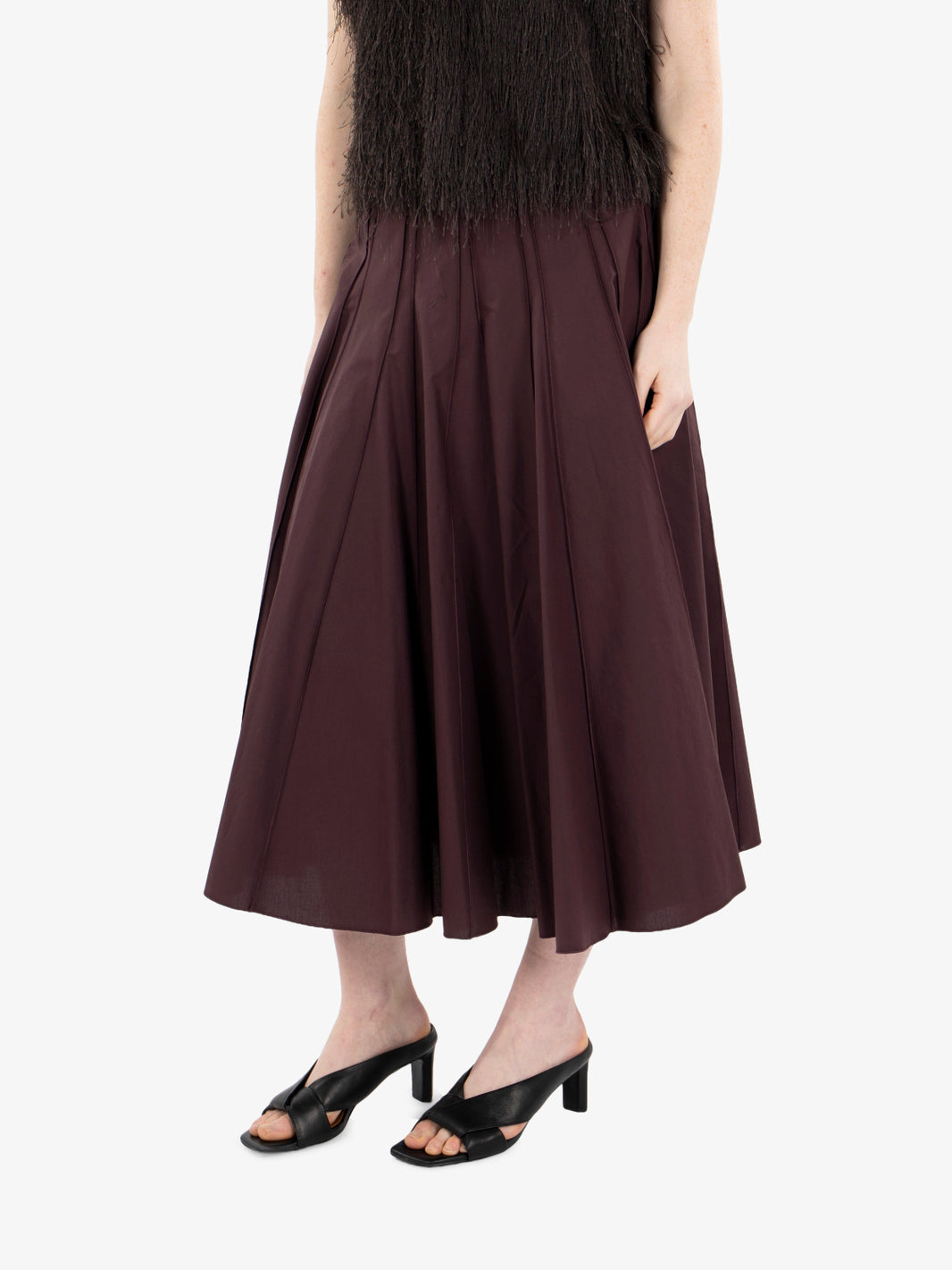 Gonna midi svasata a ruota uva