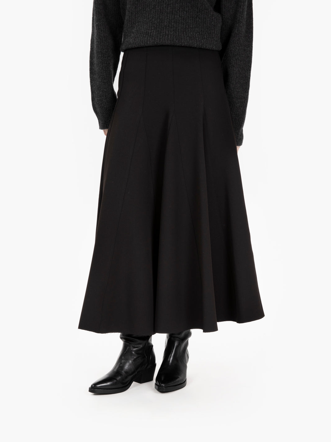 URBAN DAILY BLACK SQUARE SKIRT 165007_NE