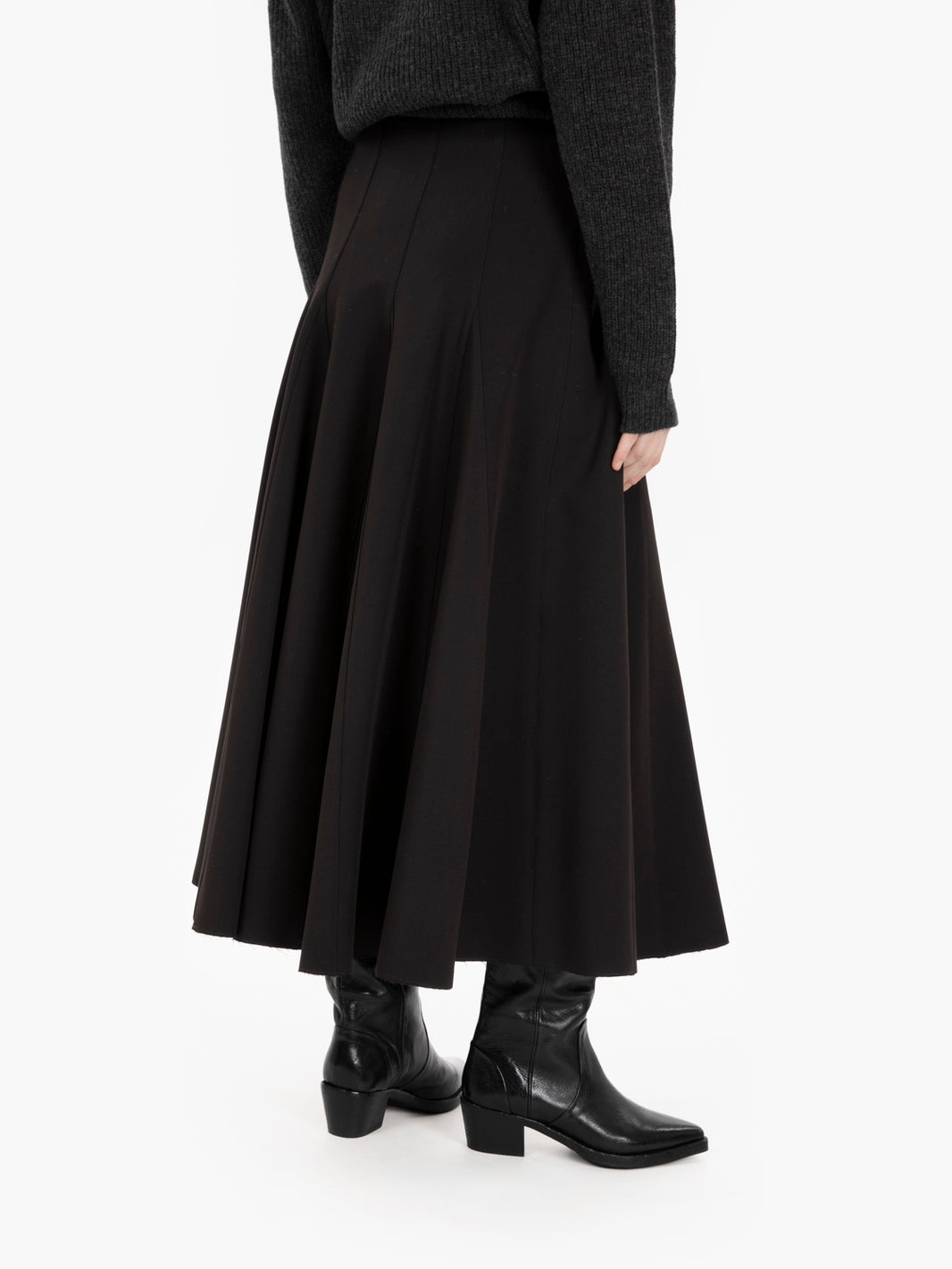 URBAN DAILY BLACK SQUARE SKIRT 165007_NE