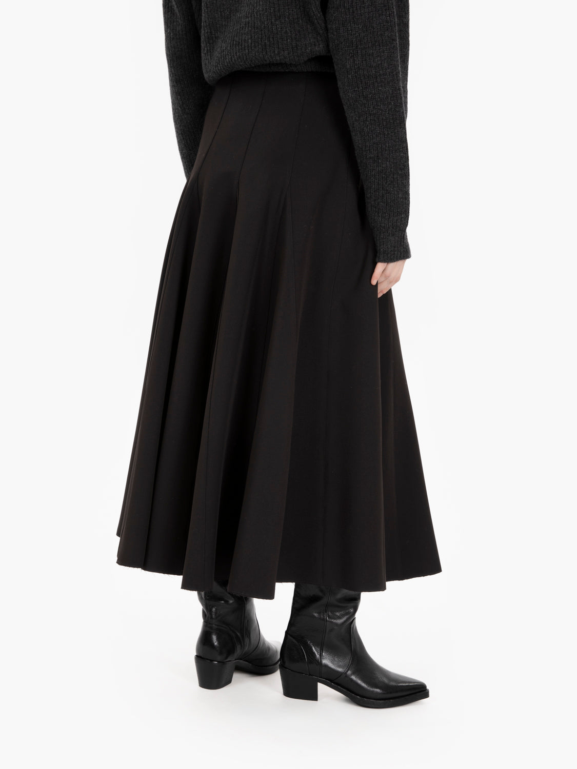 URBAN DAILY BLACK SQUARE SKIRT 165007_NE