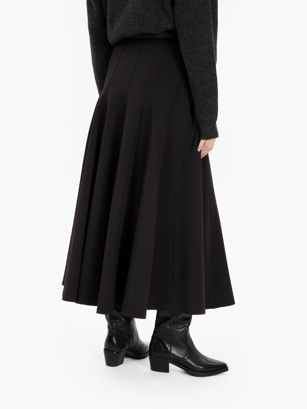 URBAN DAILY BLACK SQUARE SKIRT 165007_NE
