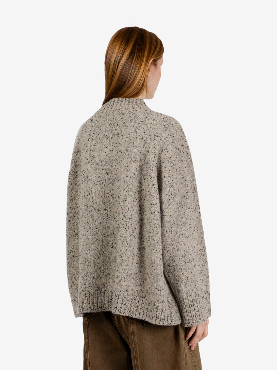 Maglione over grain girocollo cacha