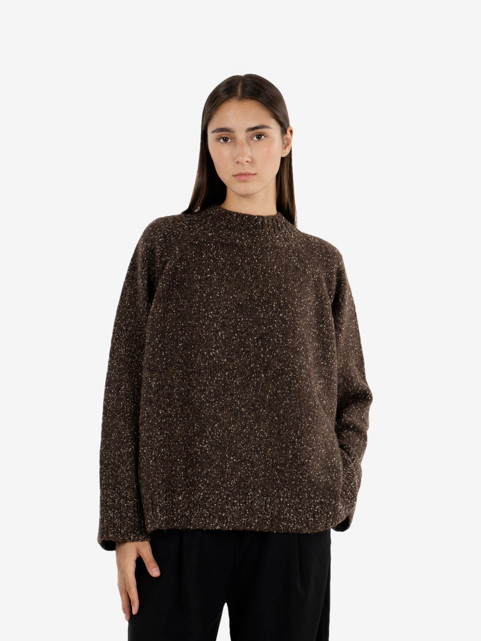 Maglione over melange choco